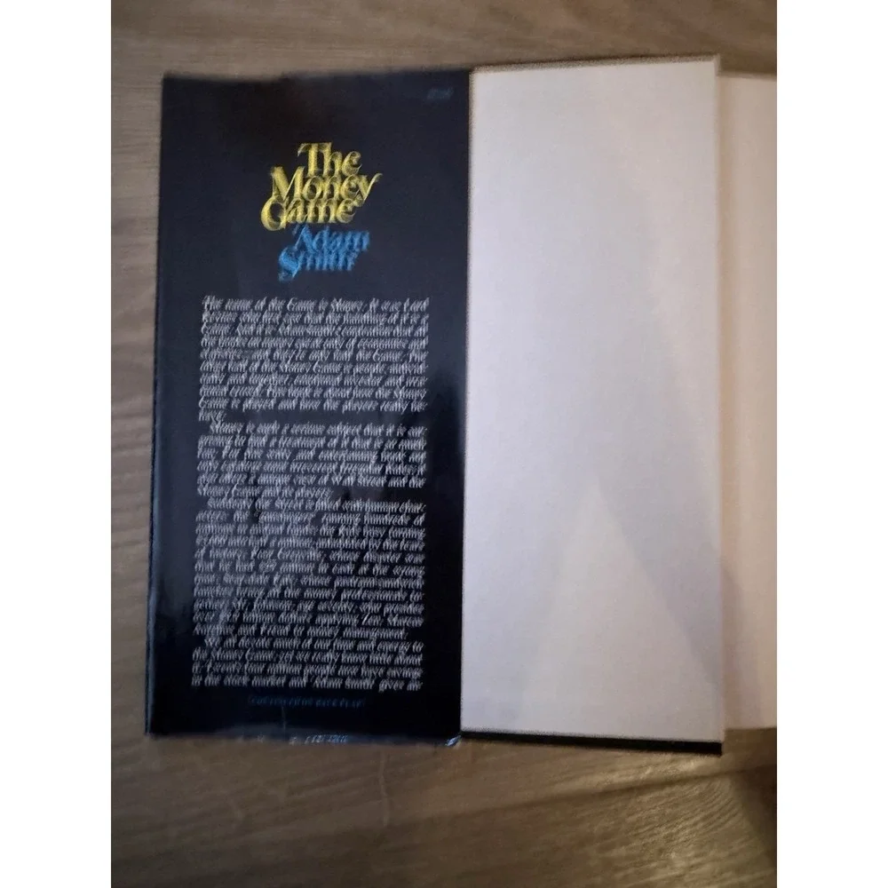 The Money Game Adam Smith Hardcover Dust Jacket 1968 Personal Finance
